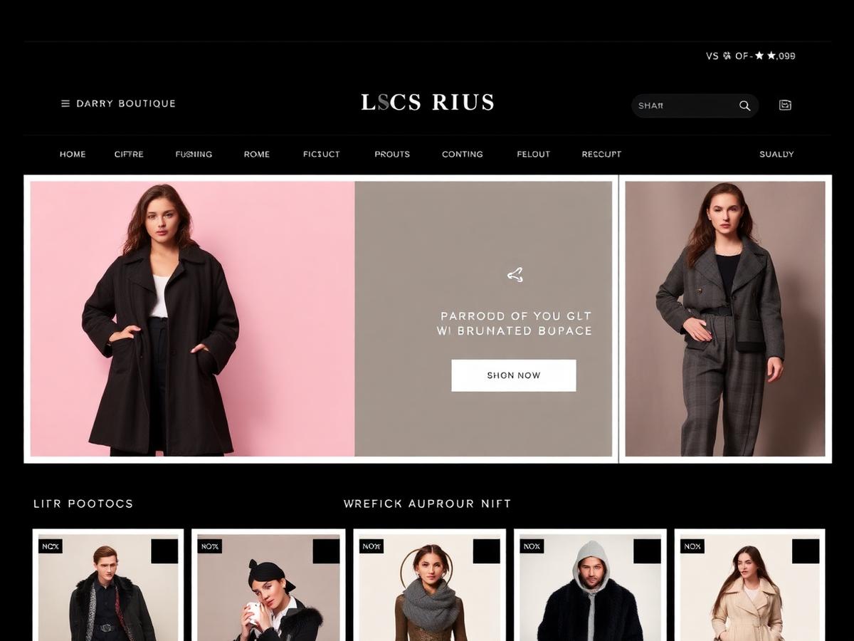 Fashion boutique storefront